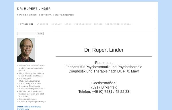 Vorschau von www.dr-linder.de, Dr. Rupert Linder (Frauenarzt)