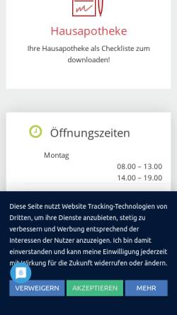 Vorschau der mobilen Webseite www.apotheke-zuern.de, Apotheke Zuern