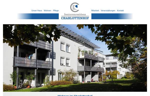 Vorschau von www.seniorenresidenz-charlottenhof.de, Seniorenresidenz Charlottenhof gGmbH