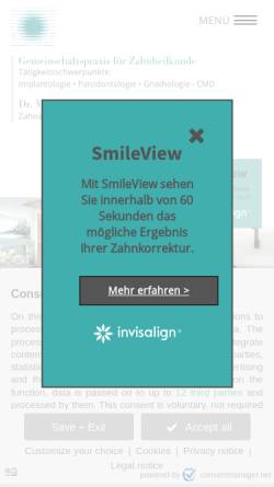 Vorschau der mobilen Webseite www.zahnaerzte-goebel-neff.de, Zahnarztpraxis Dres. Göbel u. Neff