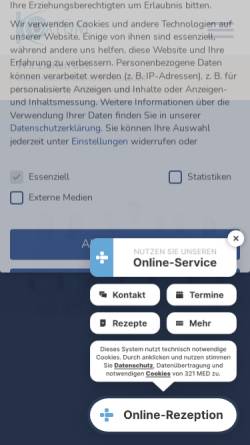 Vorschau der mobilen Webseite kortuem.de, Augenarztpraxis Dres. Kortüm