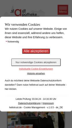 Vorschau der mobilen Webseite www.apomoll.de, Stadt Apotheke