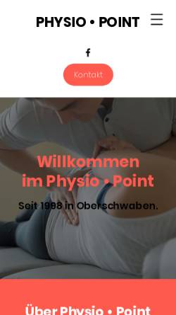Vorschau der mobilen Webseite physio-point-ravensburg.de, Physio-Point