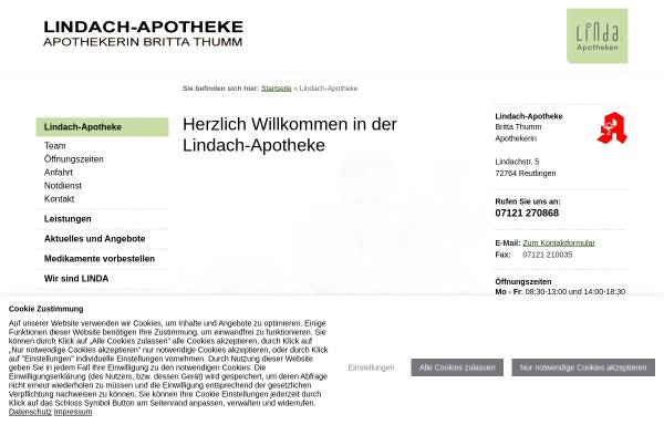 Vorschau von www.lindach-apotheke.de, Lindach-Apotheke