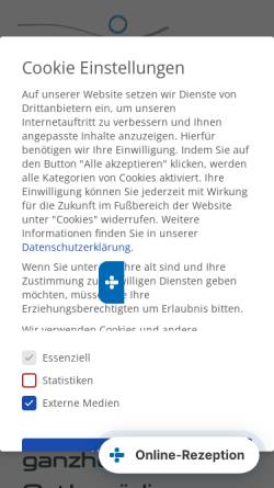 Vorschau der mobilen Webseite www.breitenbacher.de, Orthopädische Praxis Dr. I. Breitenbacher