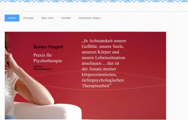 Vorschau von www.koerperorientierte-psychotherapie.de, Heilpraktiker für Psychotherapie Rainer Fingerl