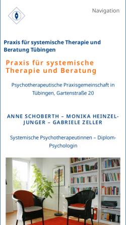 Vorschau der mobilen Webseite www.psychotherapie-tuebingen.de, Praxis für systemische Therapie und Beratung