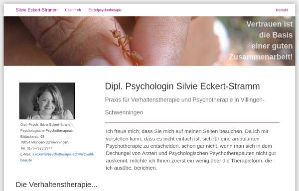 Vorschau von www.psychotherapie-schwarzwald-baar.de, Diplom Psychologin Silvie Eckert