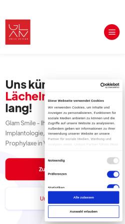 Vorschau der mobilen Webseite www.smiledoc.de, Dr. Arne von Sternheim
