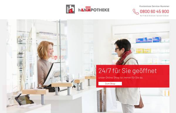 Vorschau von hh-apotheke.de, h&h Apotheke