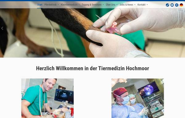 Vorschau von www.tiermedizin-hochmoor.de, Tierklinik Hochmoor