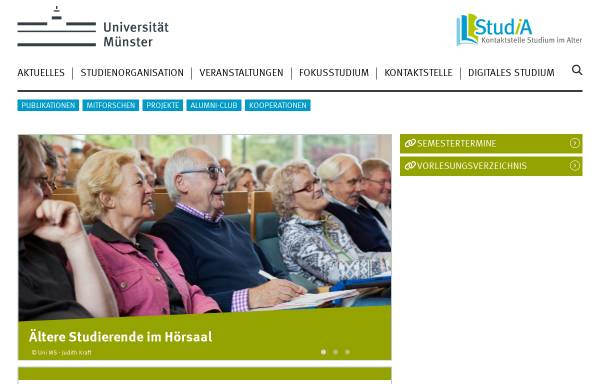 Vorschau von www.uni-muenster.de, Studium im Alter