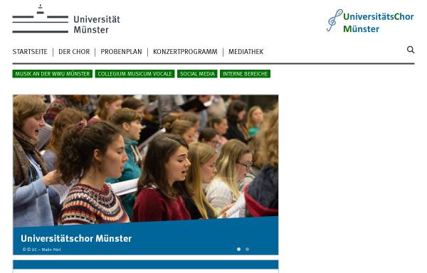 Vorschau von www.uni-muenster.de, Universitätschor der Westfälischen Wilhelms-Universität Münster