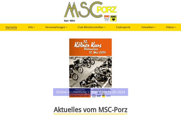Vorschau von www.msc-porz.de, MSC Porz