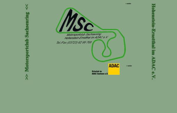 Vorschau von www.msc-sachsenring.de, MSC Sachsenring Hohenstein-Ernstthal im ADAC e.V.