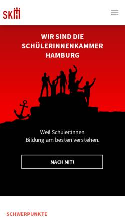 Vorschau der mobilen Webseite www.skh.de, SchülerInnenkammer Hamburg