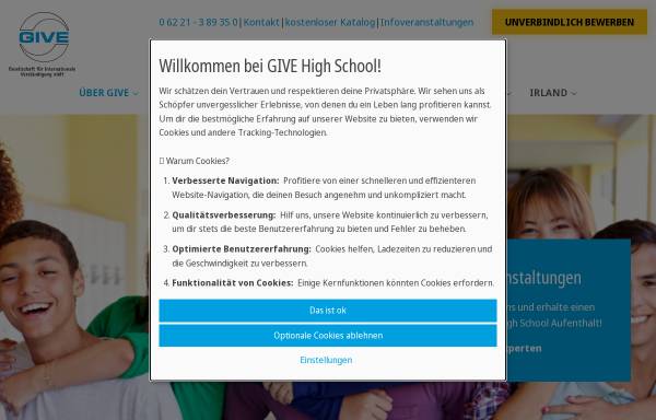 Vorschau von www.give-highschool.de, GIVE High School