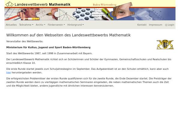 Vorschau von landeswettbewerb-mathematik.de, Landeswettbewerb Mathematik Baden-Württemberg