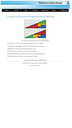 Vorschau der mobilen Webseite www.matheraetsel.de, Mathematikrätsel