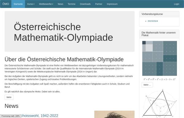 Vorschau von www.math.aau.at, Die Österreichische Mathematik-Olympiade