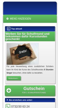 Vorschau der mobilen Webseite www.schulfreund.at, Schulfreund.at
