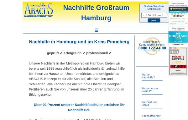 Vorschau von www.nachhilfe-hh.de, Abacus Nachhilfeinstitut, Kai Pöhlmann