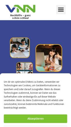 Vorschau der mobilen Webseite www.nachhilfeschulen.org, Bundesverband Nachhilfe- und Nachmittagsschulen e.V.
