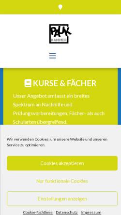Vorschau der mobilen Webseite www.paukkammer.de, Die Paukkammer