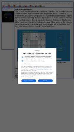 Vorschau der mobilen Webseite sudoku.friko.net, Sudoku Online Solver