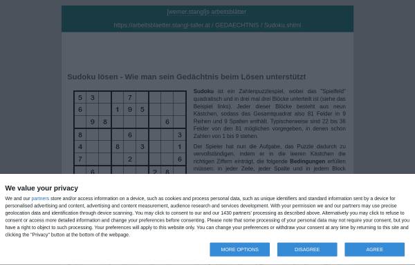 Vorschau von www.stangl-taller.at, Wie man ein Sudoku leichter löst