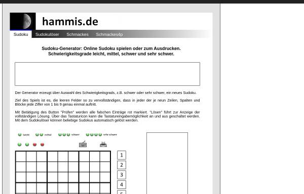 Vorschau von www.hammis.de, Hammis.de