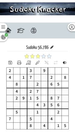 Vorschau der mobilen Webseite www.sudoku-knacker.de, Sudoku Knacker
