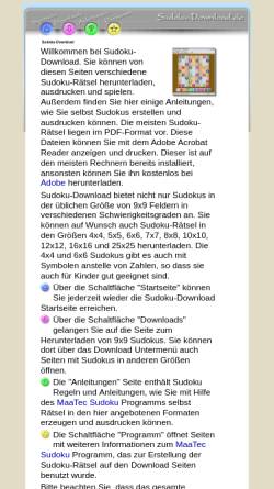 Vorschau der mobilen Webseite www.sudoku-download.de, Sudoku-Download