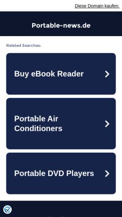 Vorschau der mobilen Webseite www.portable-news.de, Portable News