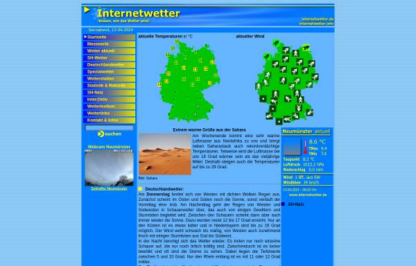 Vorschau von www.internetwetter.de, Neumünster, Internetwetter