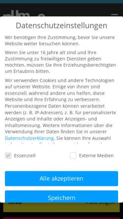 Vorschau der mobilen Webseite www.diepumpe.de, Die Pumpe e.V.