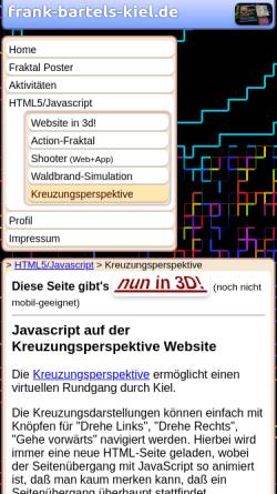 Vorschau der mobilen Webseite kreuzungsperspektive.de, Kreuzungsperspektive