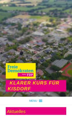 Vorschau der mobilen Webseite fdp-kisdorf.de, FDP Kisdorf