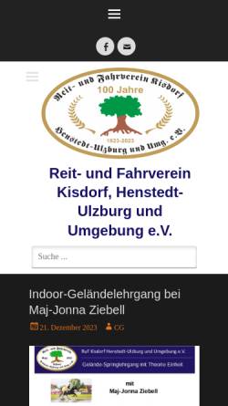 Vorschau der mobilen Webseite www.ruf-kisdorf.de, Reitverein und Fahrverein Kisdorf