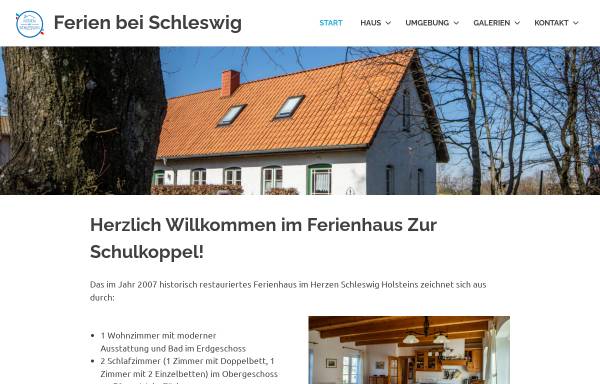 Vorschau von www.ferien-bei-schleswig.de, Ferienhaus Wolfgang Mitlehner