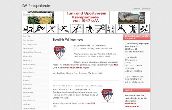 Vorschau von www.tsv-kremperheide.de, TSV Kremperheide von 1947 e.V.