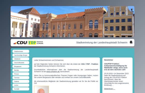 Vorschau von www.cdu-schwerin.de, CDU Schwerin