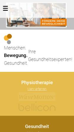 Vorschau der mobilen Webseite www.physiotherapie-dombo.de, Barbara Dombo