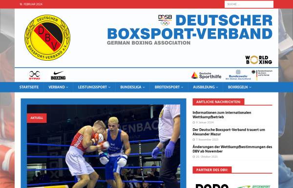 Vorschau von www.boxverband.de, Deutscher Boxsport-Verband