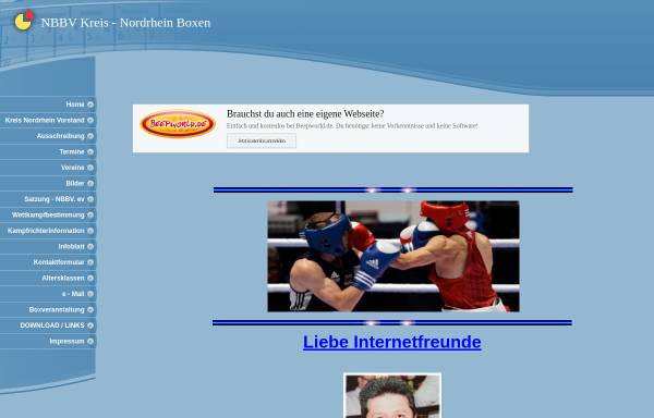 Vorschau von nbva.beepworld.de, Niederrheinischer Amateur-Box-Verband Bezirk Nordrhein