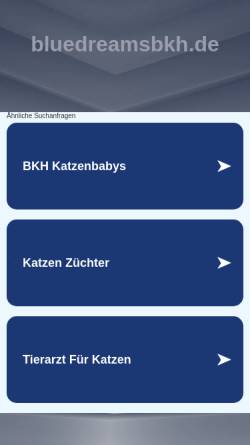 Vorschau der mobilen Webseite www.bluedreamsbkh.de, Blue Dreams