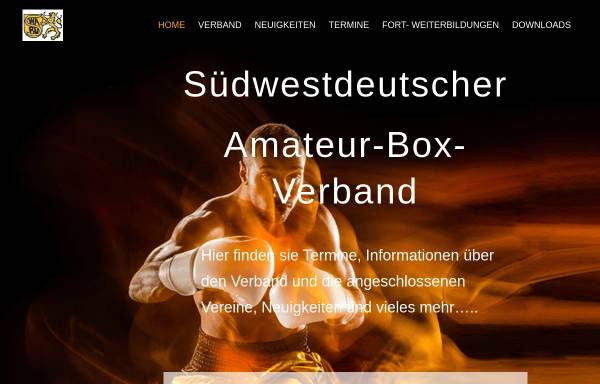 Vorschau von www.swabv.de, Südwestdeutscher Amateur-Box-Verband