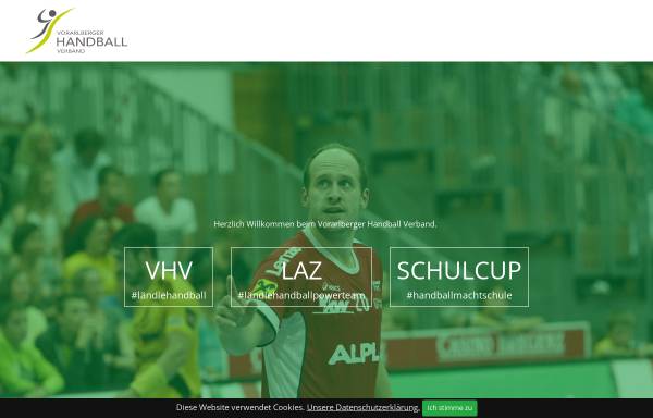 Vorschau von www.vhv.at, Vorarlberger Handball Verband