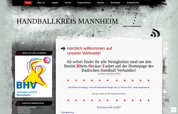 Vorschau von handballkreisma.wordpress.com, Handballkreis Mannheim