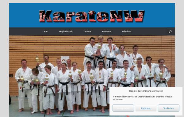 Vorschau von karatenw.de, Karateverband Nordrhein-Westfalen e.V.